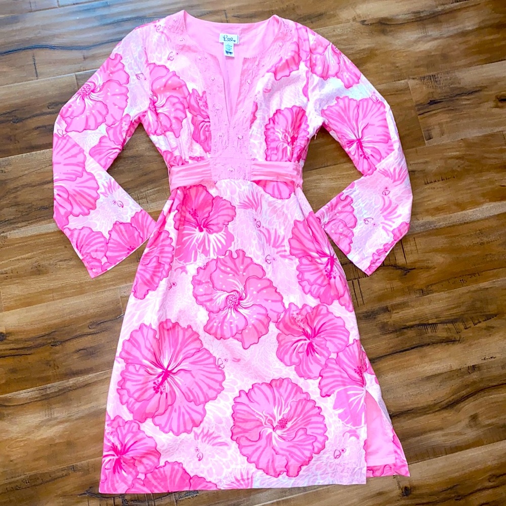 Lilly Pulitzer Gorgeous Tie-Back Beaded Dress 🌸